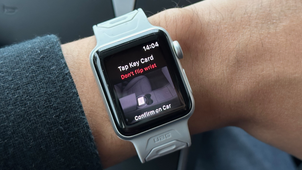 Apple watch as tesla key hot sale